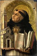欧洲12-19世纪油画四_CRIVELLI, Carlo - Saint Thomas Aquinas